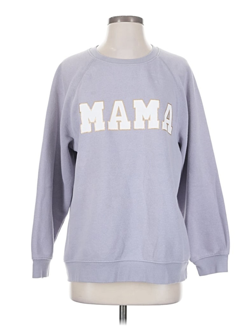 State of Mine MAMA Graphic Crewneck Sweatshirt Lavender Gold Size XL